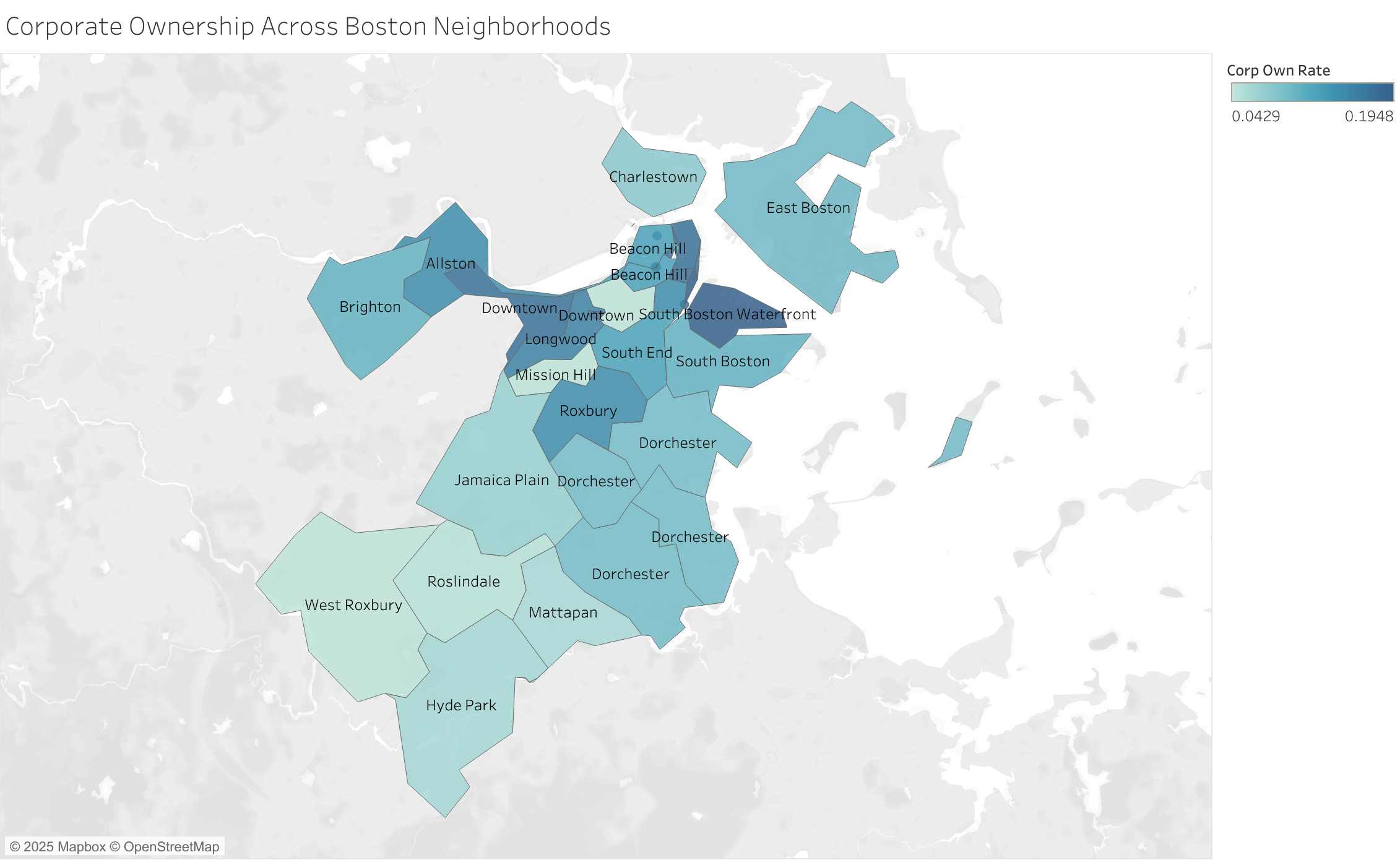 Corporate Ownership Across Boston Neighborhoods